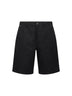 Shorts in denim di cotone GG jacquard nero