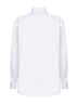 Camicia in popeline di cotone bianco con ricamo