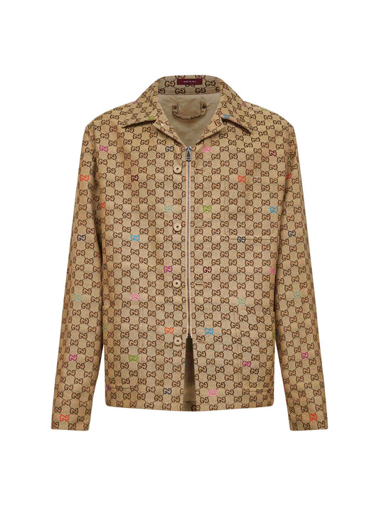 Giacca in tessuto GG beige