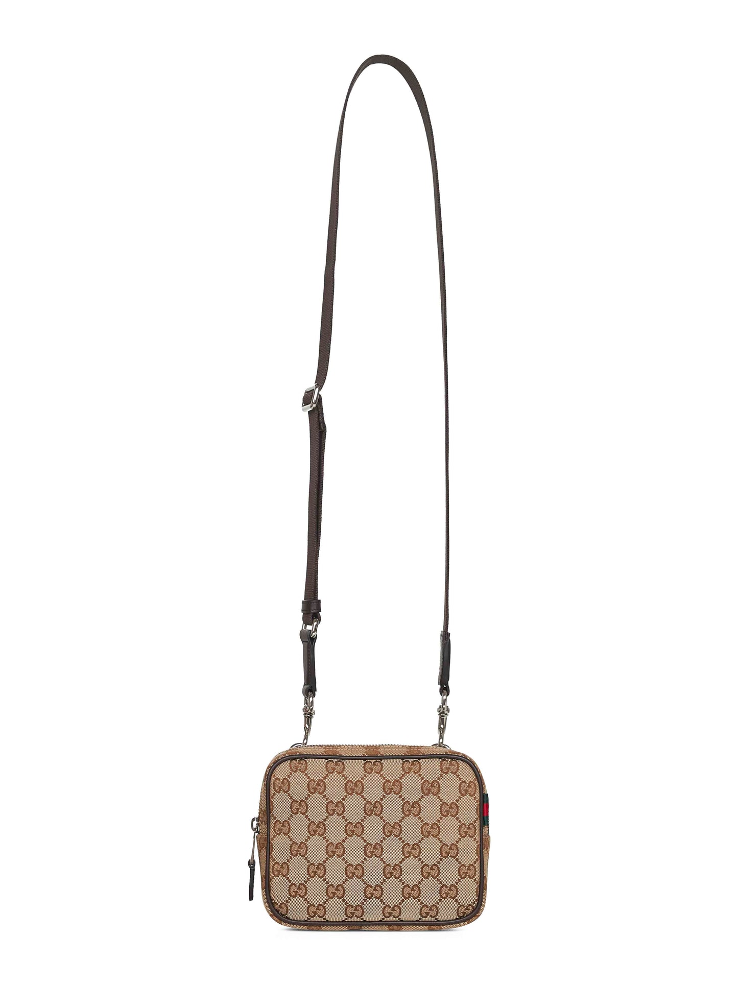 Beige mini crossbody bag