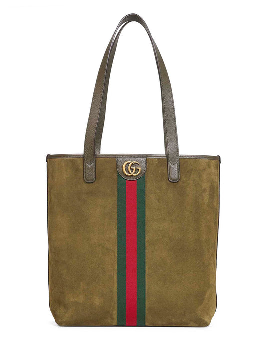 Green Ophidia medium shopping bag