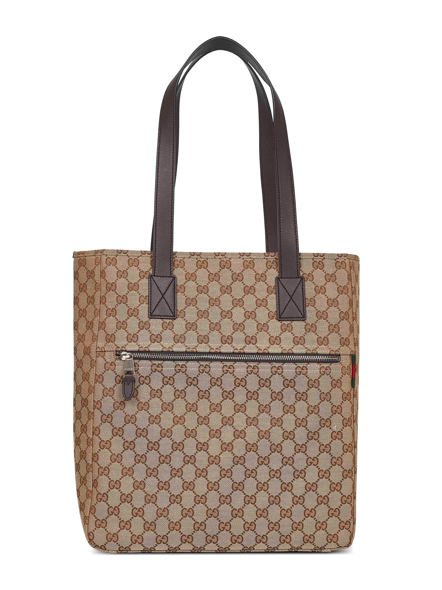 Beige medium shopping bag