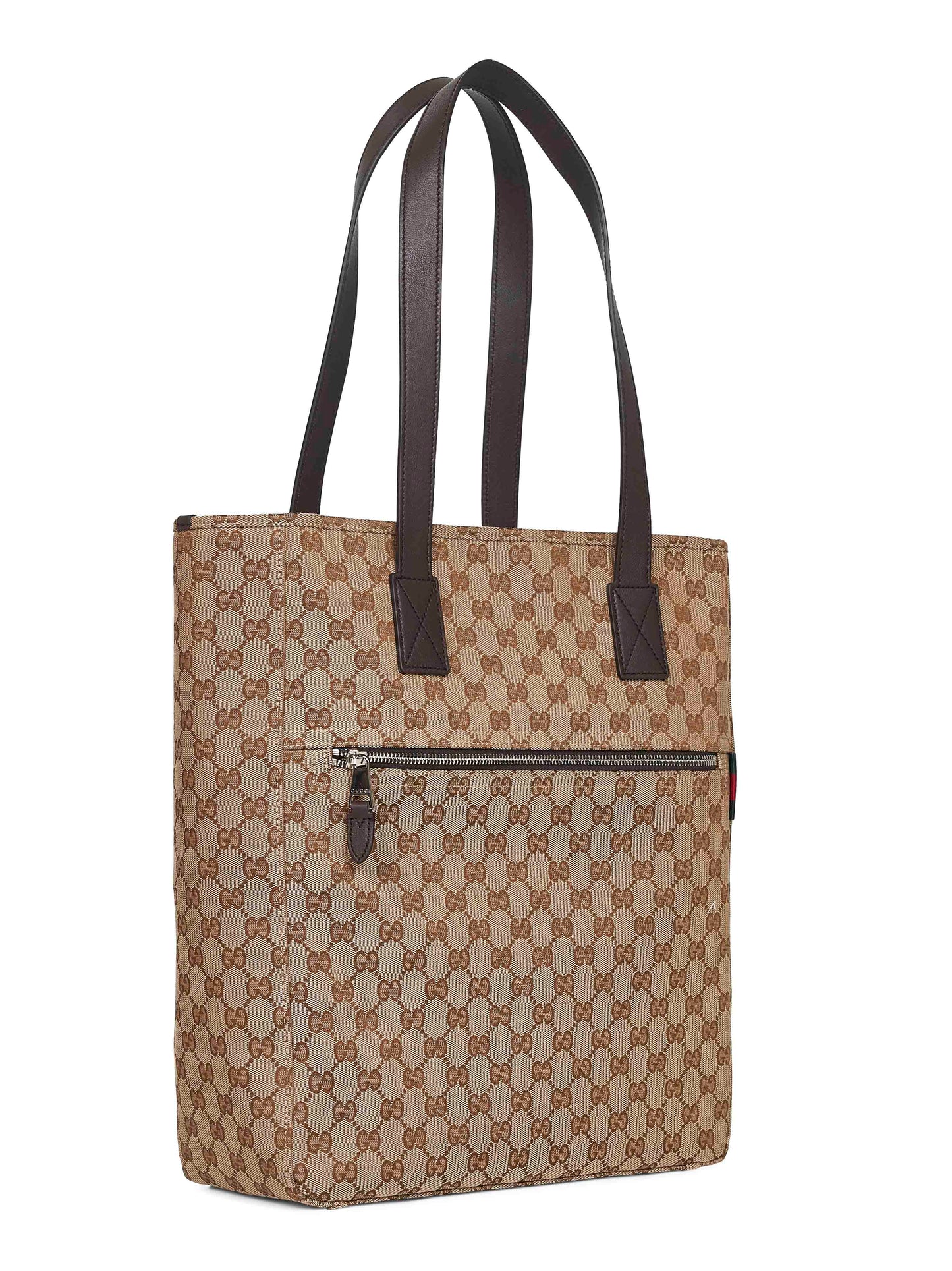 Beige medium shopping bag