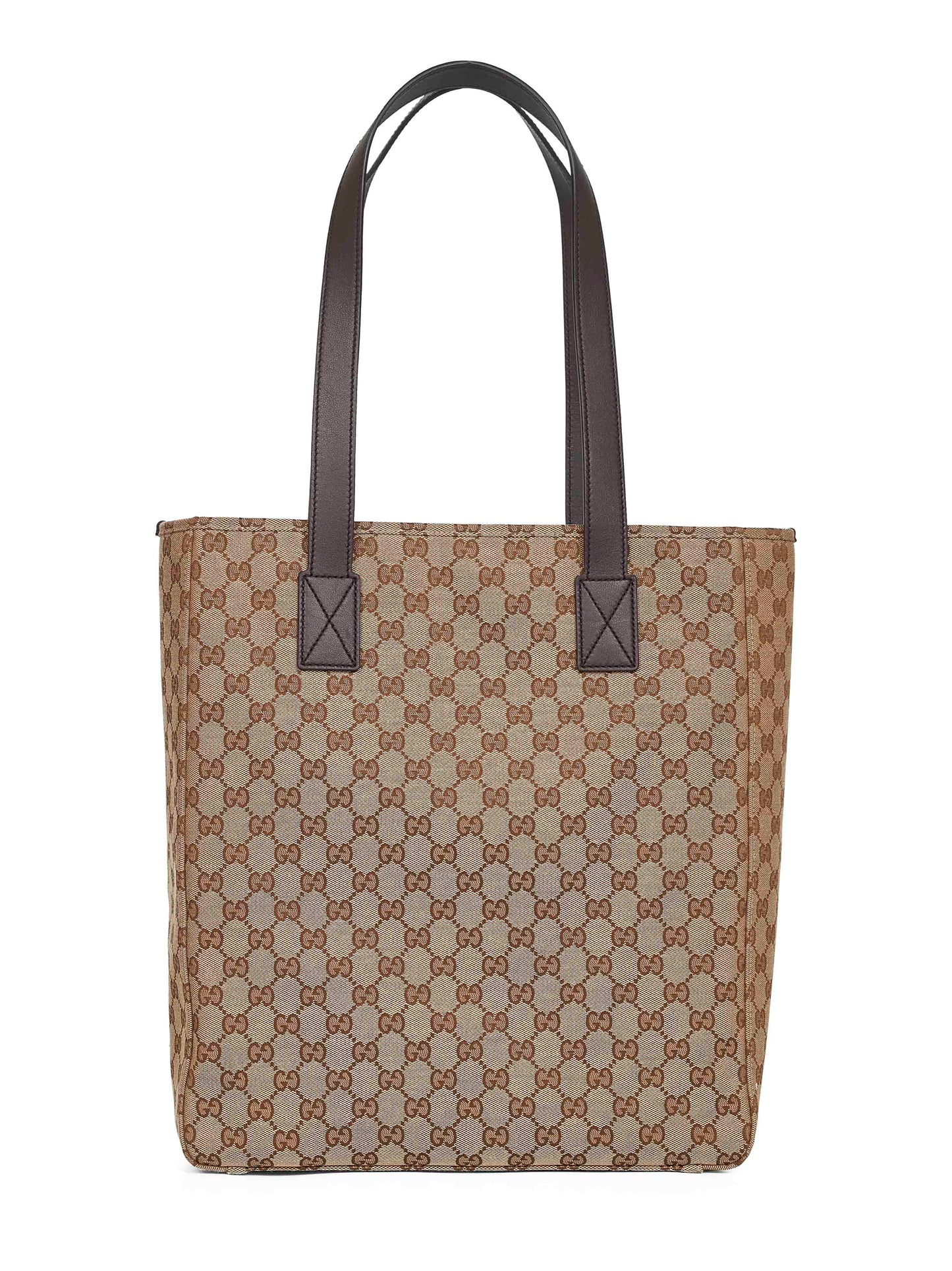 Beige medium shopping bag