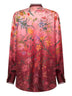 Camicia in seta stampata rosa
