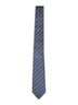 Cravatta in seta jacquard con Morsetti blu