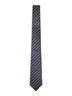 Cravatta in seta jacquard con Morsetto blu