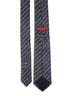 Cravatta in seta jacquard con Morsetto blu