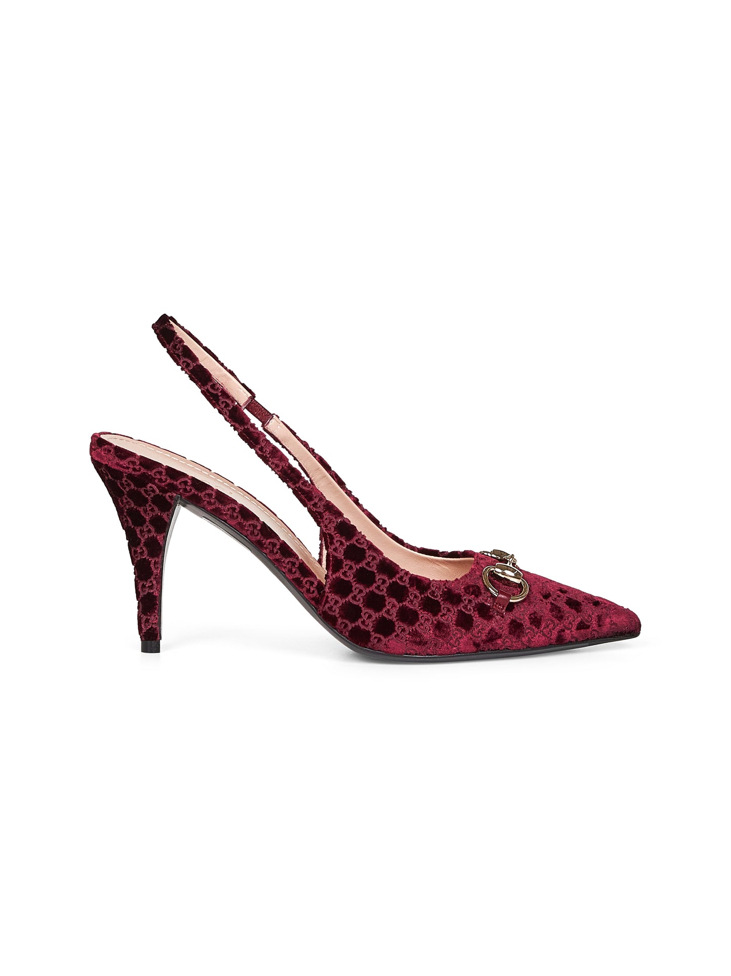 Décolleté slingback con Morsetto bordeaux