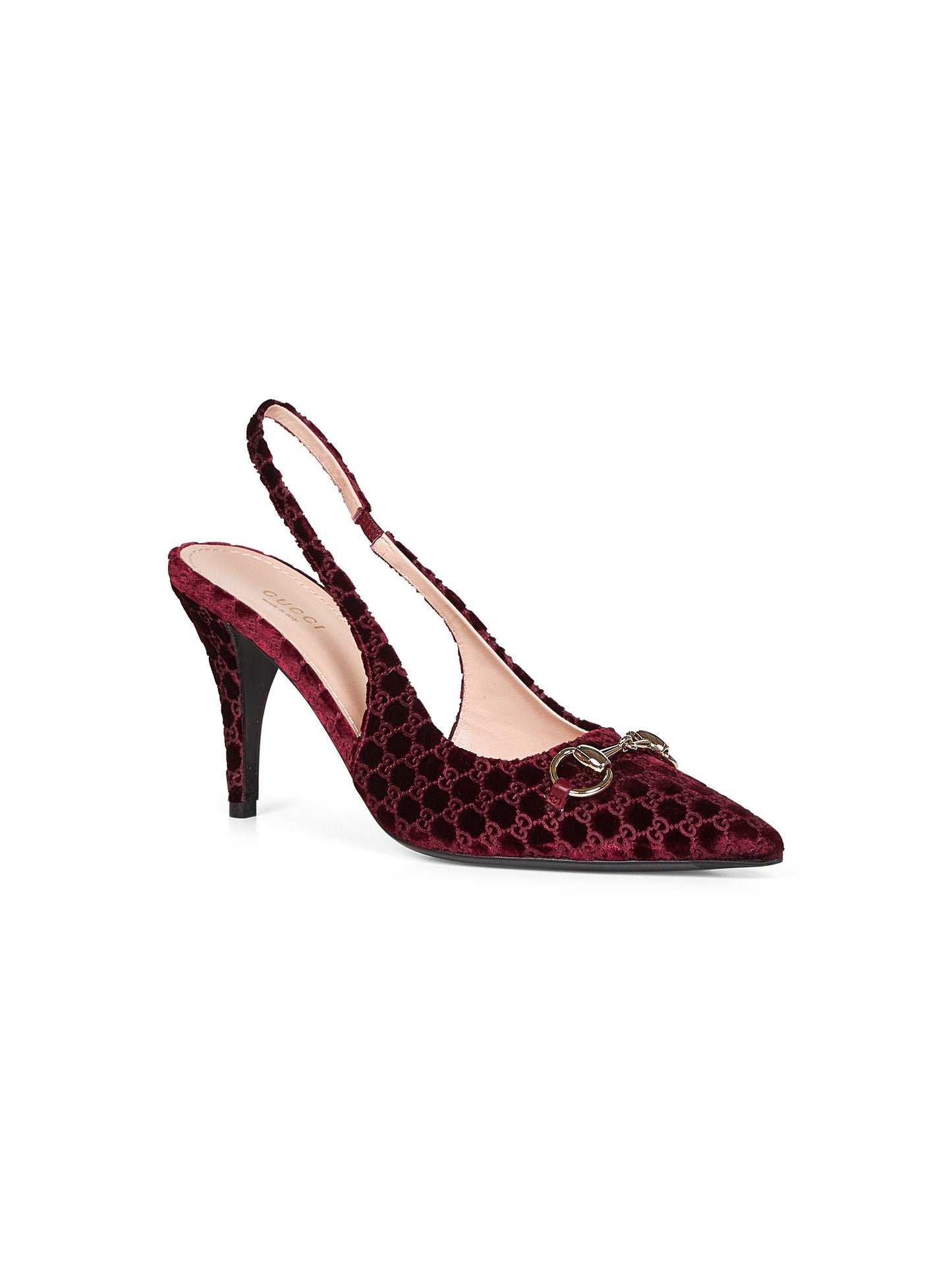 Décolleté slingback con Morsetto bordeaux