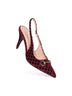 Décolleté slingback con Morsetto bordeaux