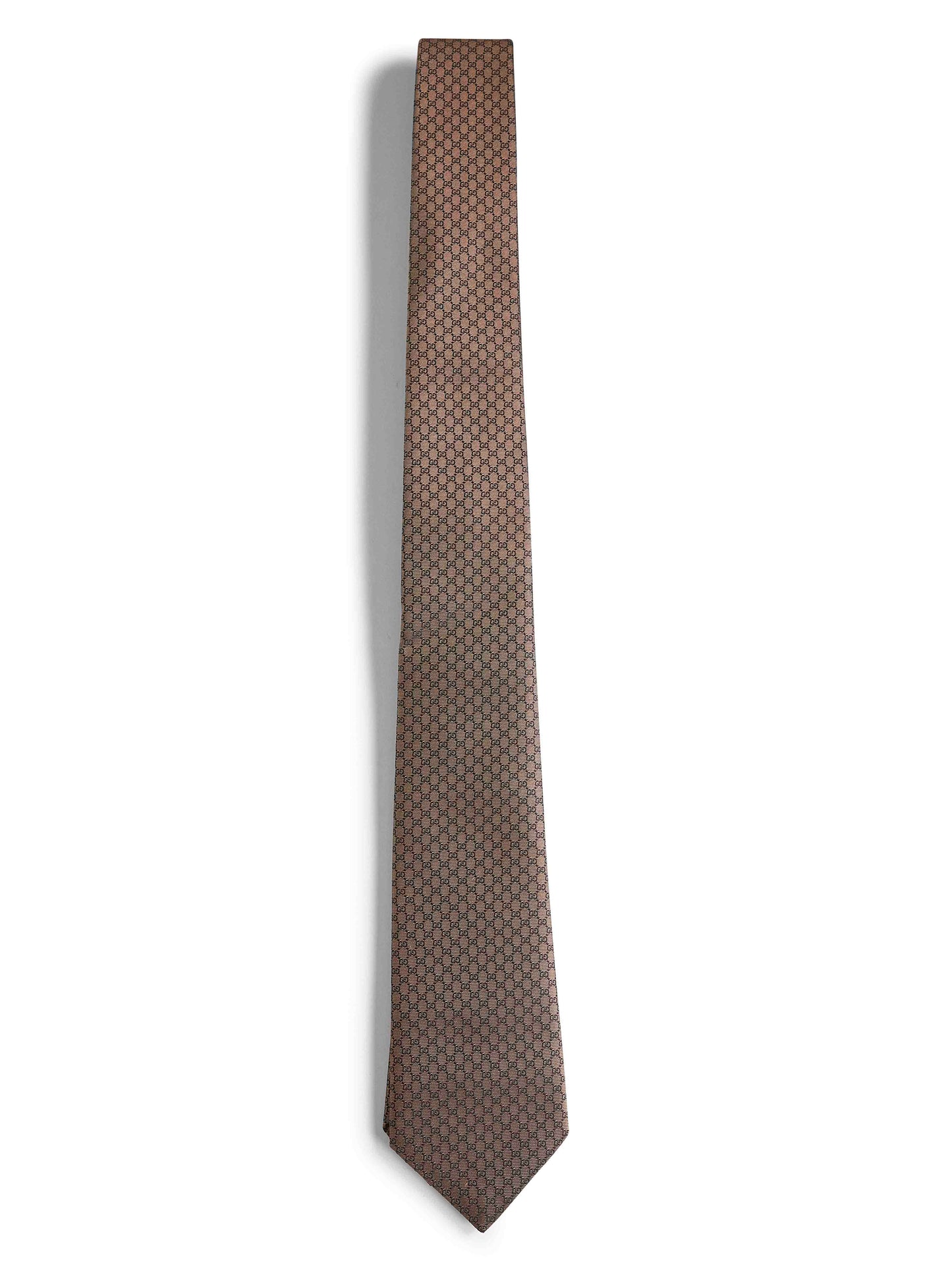 Cravatta in seta jacquard GG marrone