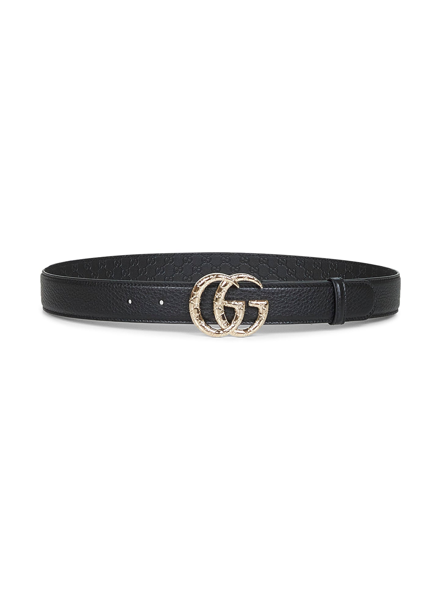 Black GG Marmont thin belt