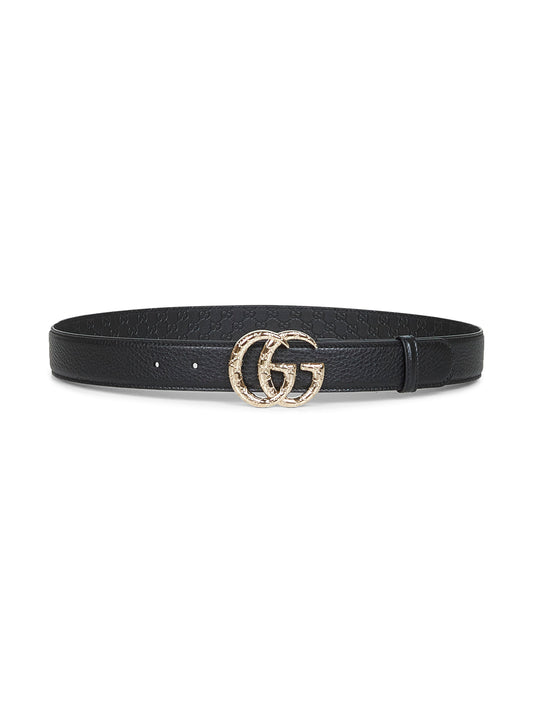 Cintura sottile GG Marmont nera