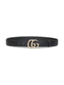 Black GG Marmont thin belt