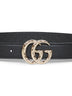 Black GG Marmont thin belt
