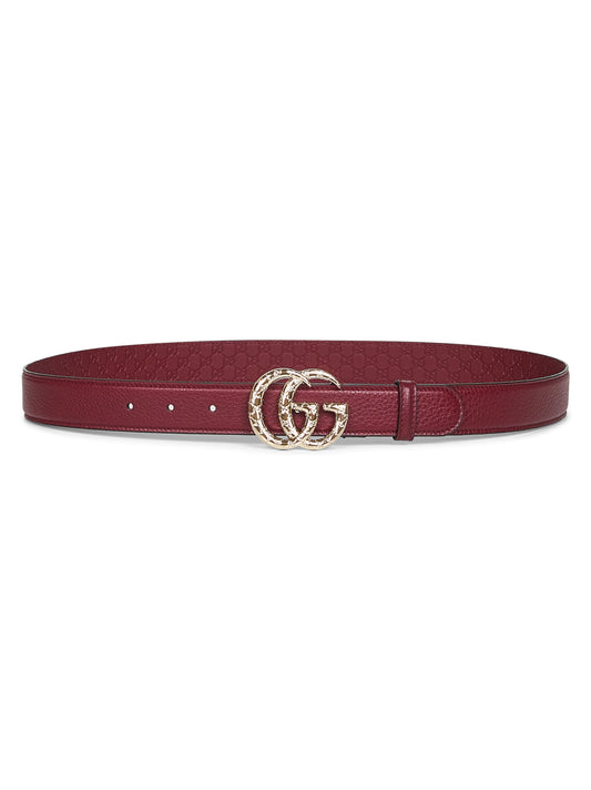 Cintura sottile GG Marmont bordeaux