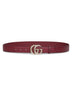 Cintura sottile GG Marmont bordeaux