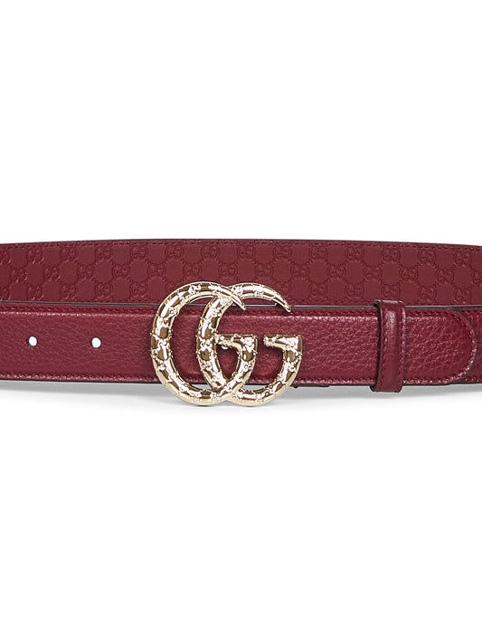 Cintura sottile GG Marmont bordeaux