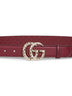 Cintura sottile GG Marmont bordeaux