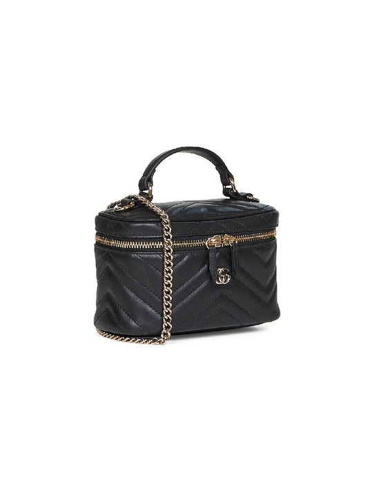 GG Marmont Mini Vanity matelassé leather shoulder bag