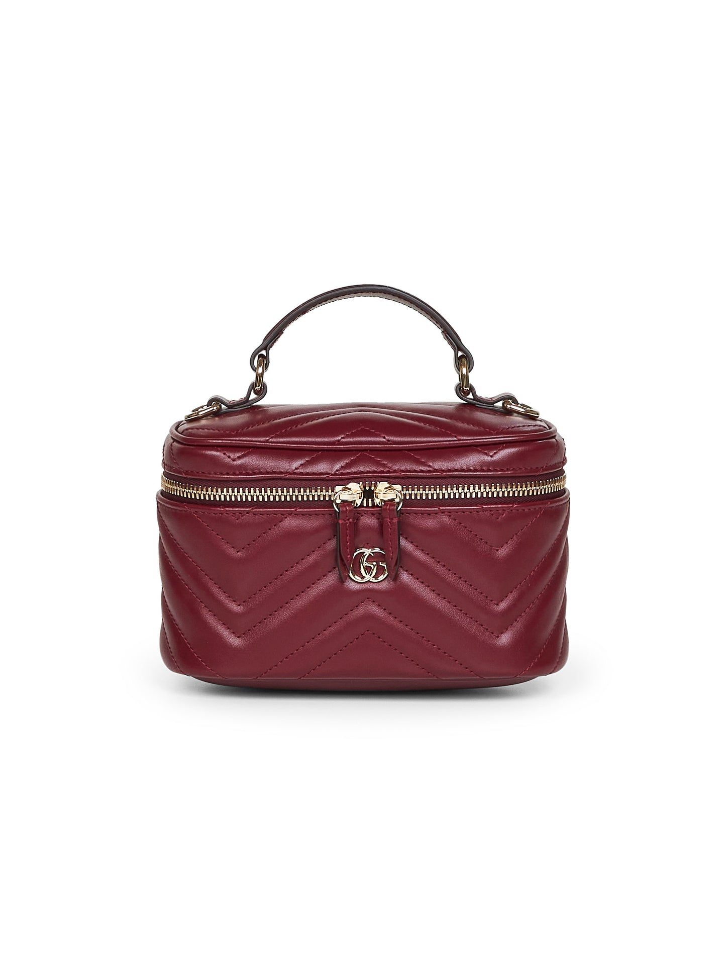 GG Marmont Mini Vanity matelassé leather shoulder bag
