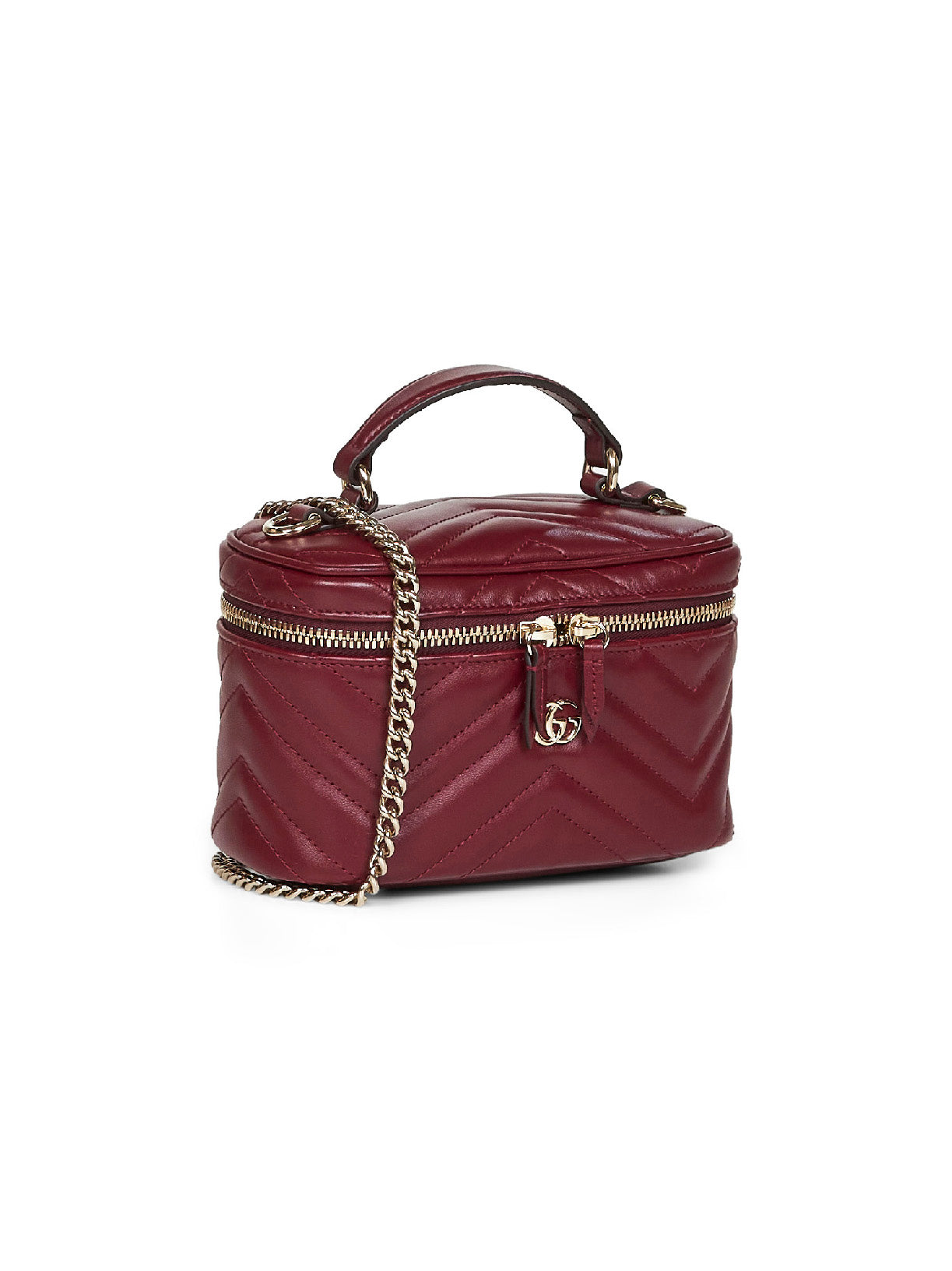 GG Marmont Mini Vanity matelassé leather shoulder bag