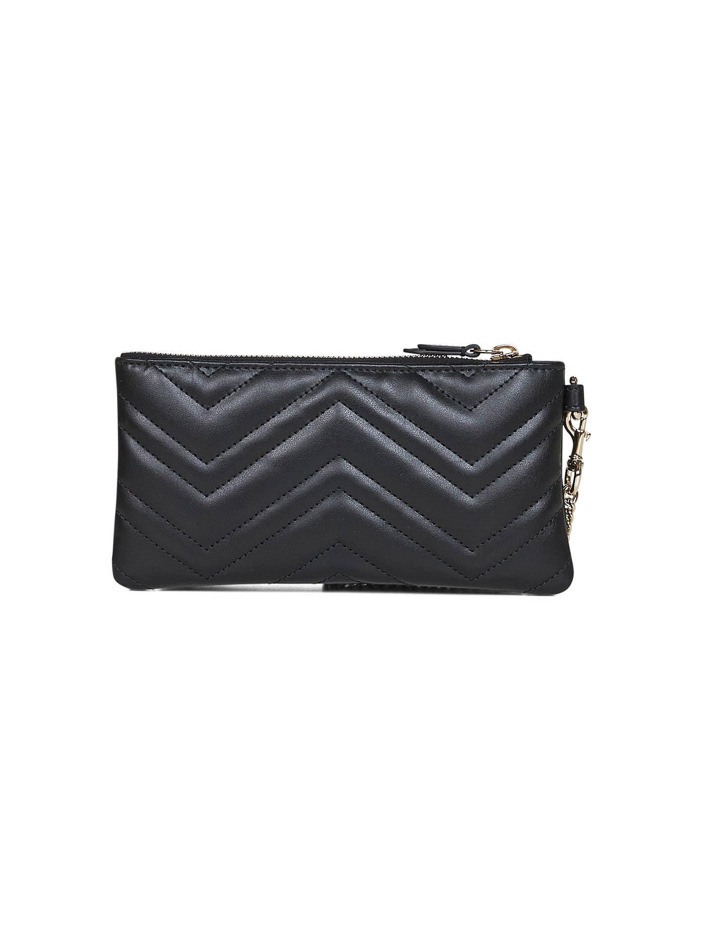 Black GG Marmont small pouch with chain