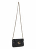 Black GG Marmont wallet on chain