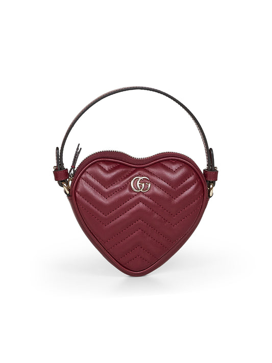 Burgundy GG Marmont mini bag