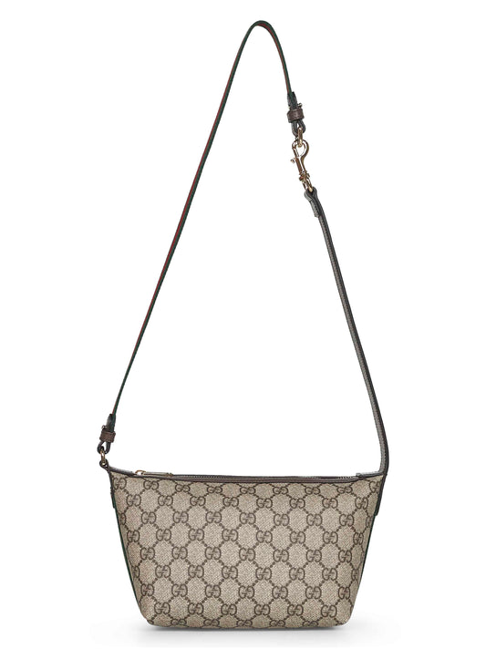Beige Ophidia mini shoulder bag