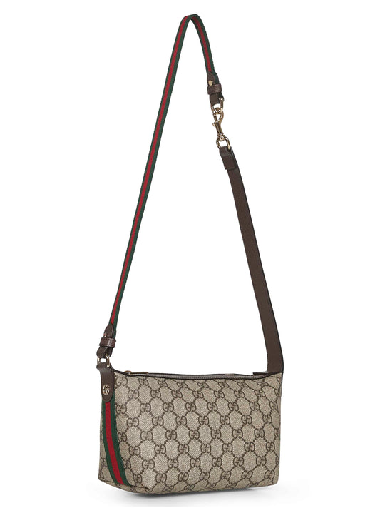 Beige Ophidia mini shoulder bag