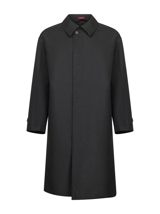 Cappotto in popeline tecnico nero