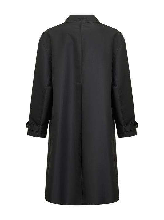 Cappotto in popeline tecnico nero