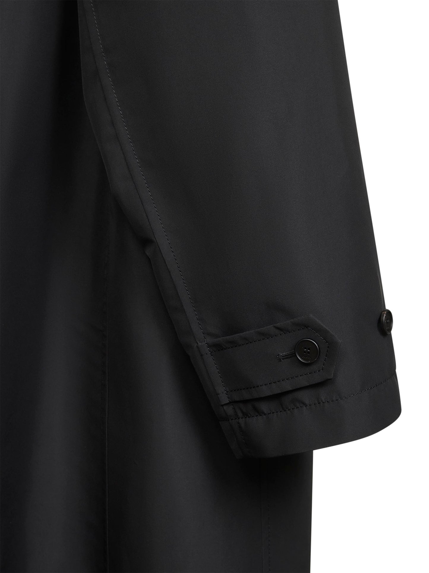 Cappotto in popeline tecnico nero
