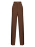 Pantaloni in panama tecnico marrone