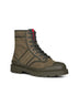 Green GG canvas ankle boots