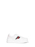 Sneakers in pelle bianca con suola oversize
