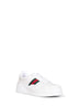 Sneakers in pelle bianca con suola oversize