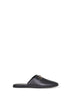 Black nappa leather mules with Horsebit