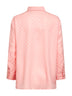 Camicia in seta GG jacquard rosa