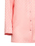 Camicia in seta GG jacquard rosa