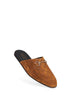Brown GG suede mules with Horsebit