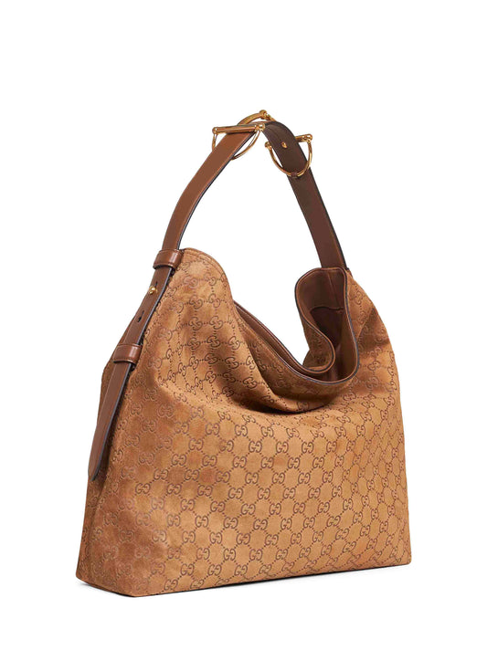 Brown Gucci Beatrix large shopping bag<BR/>