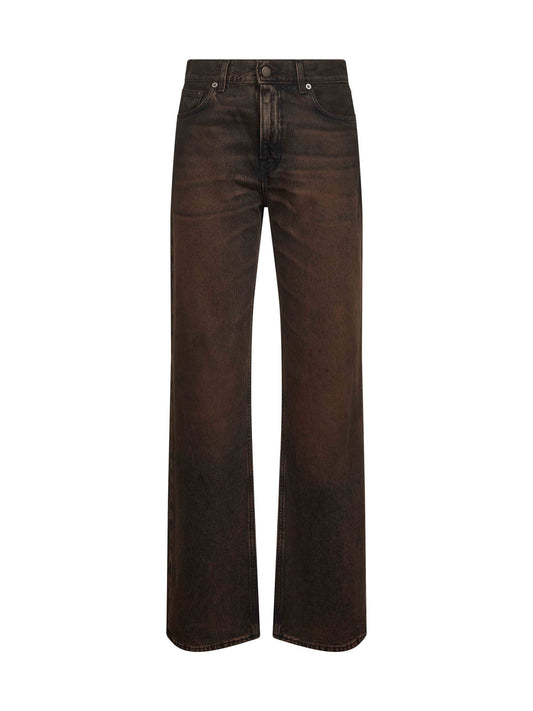 Black cotton denim Korea jeans