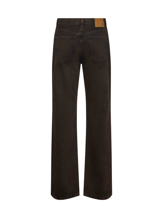 Black cotton denim Korea jeans