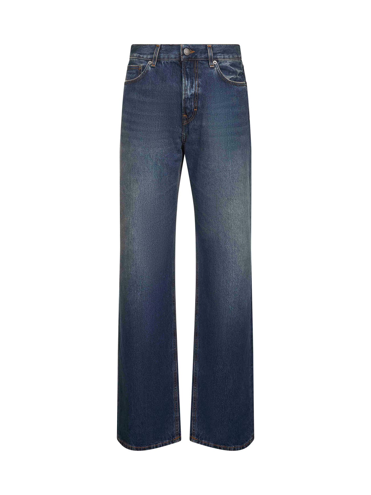 Blue cotton denim Korea jeans<BR/>