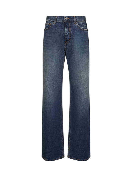 Blue cotton denim Korea jeans<BR/>