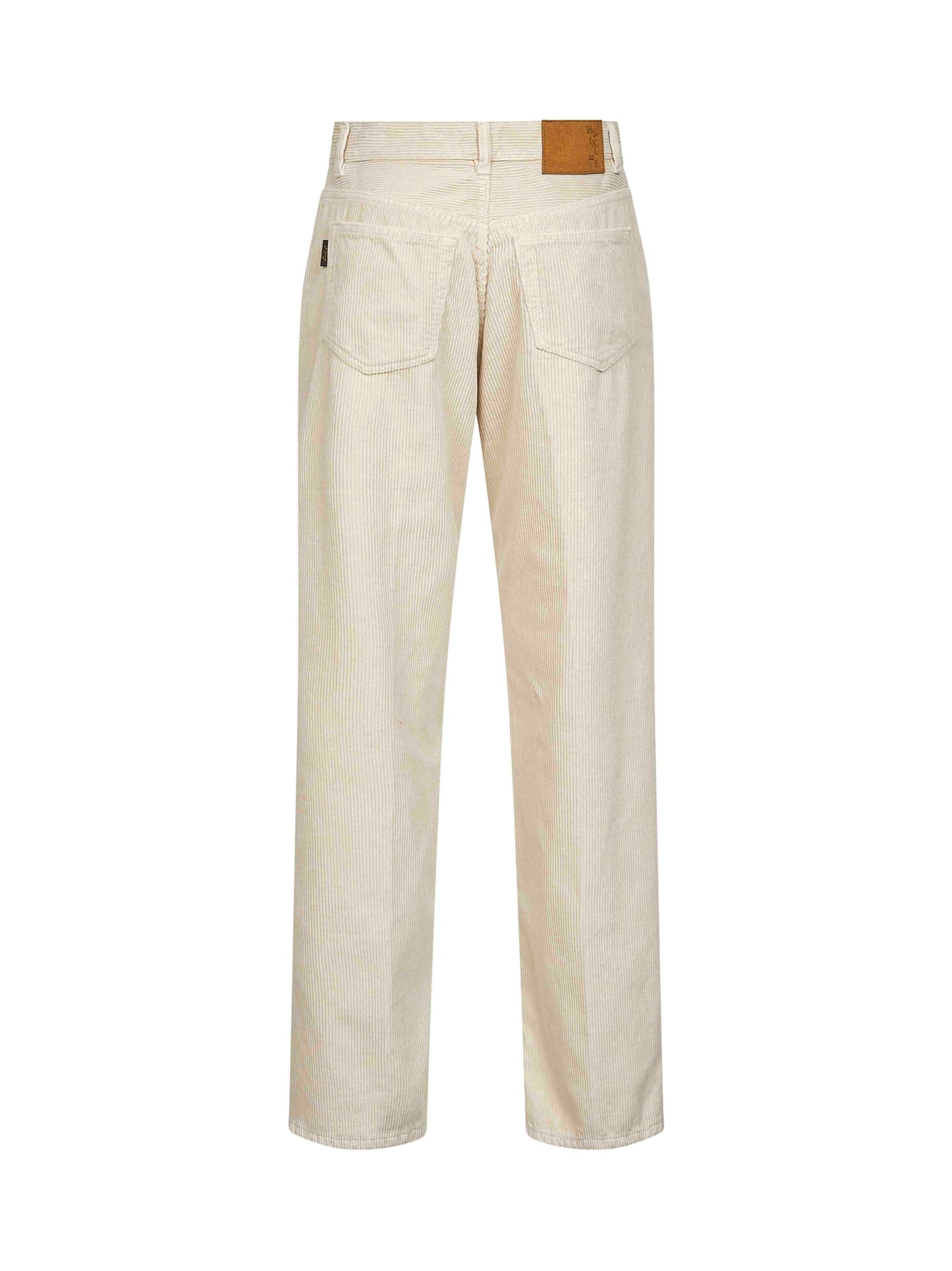 Pantaloni Bonnie in velluto a coste ecrù<BR/>