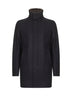 Carcoat in easy wool e light faux fur blu